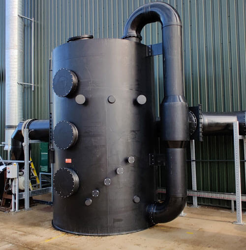 Carbon scrubber at Industrial site