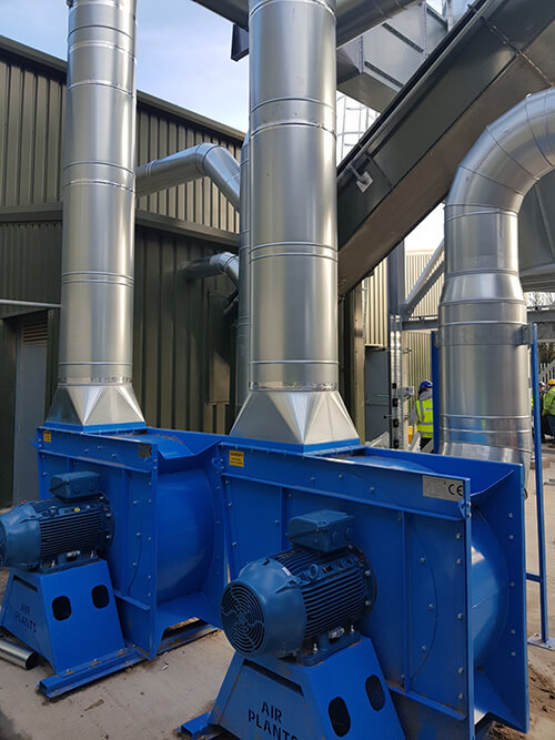energy-from-waste Galvanised steel ventilation fans