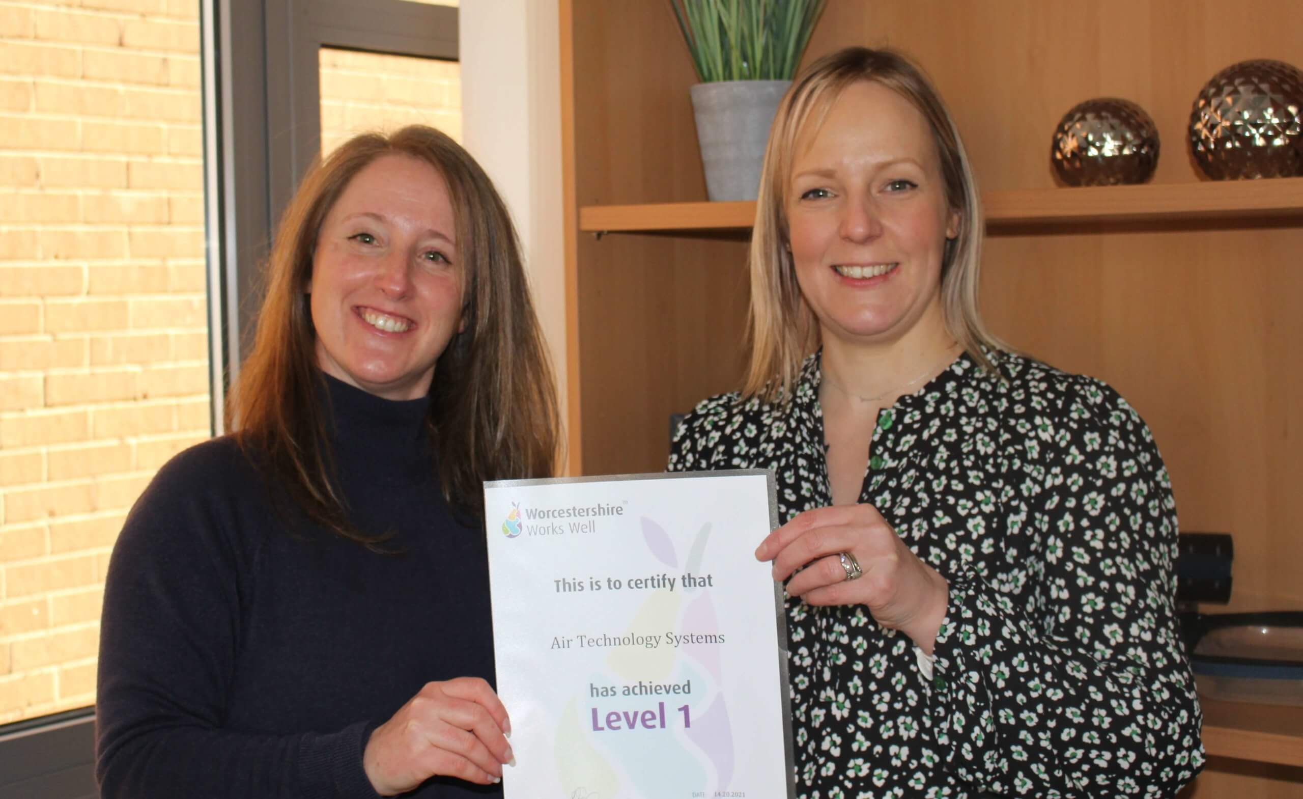 Operations Director and HR Manager secure Worcestershire Works Well Accreditation